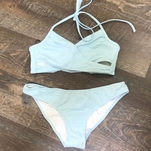 3/$14 PINK Victoria’s Secret Swim swimsuit light blue size small 2 pieces bikini